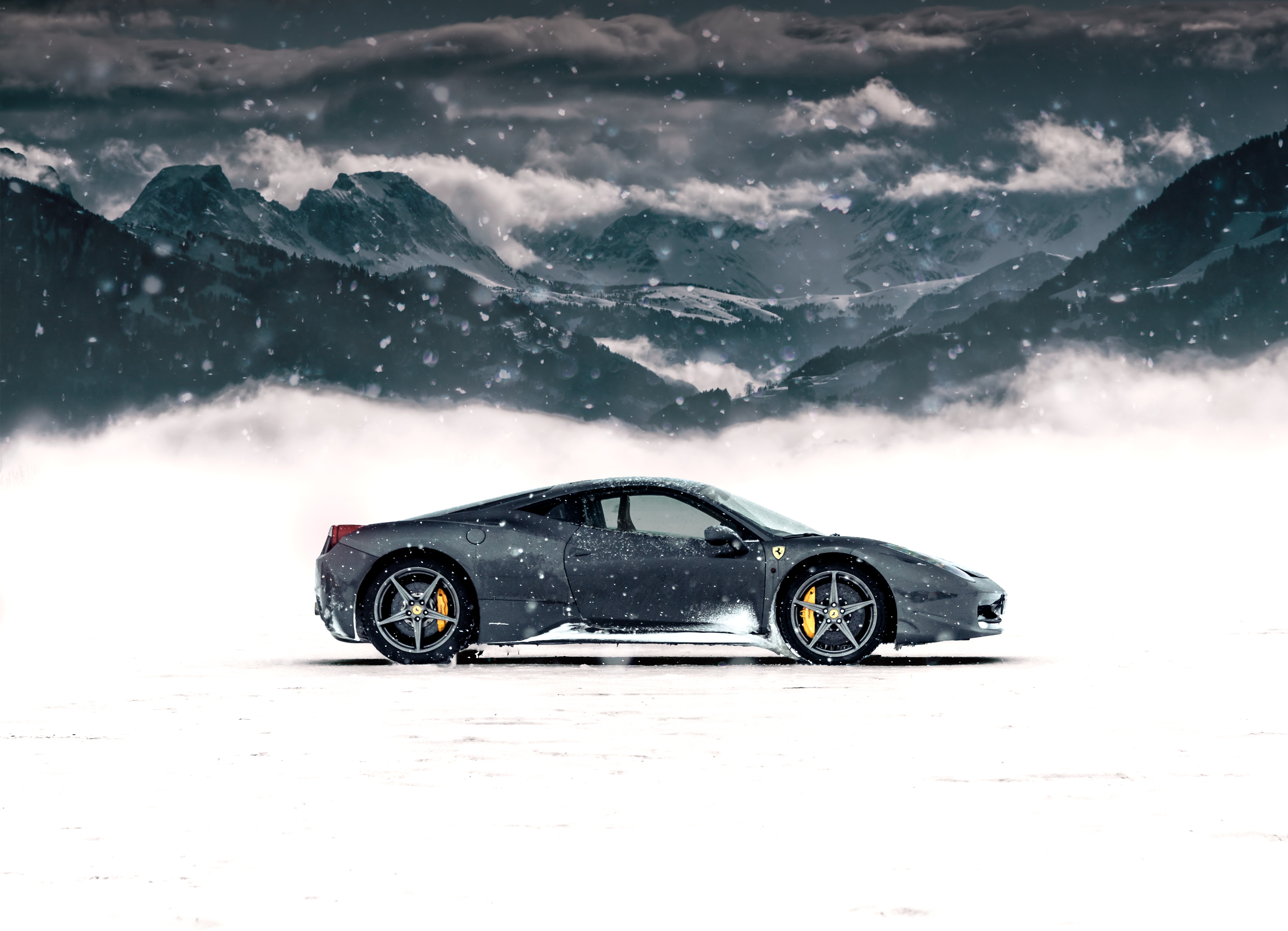 Ferrari zimą
