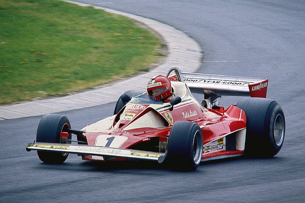 Niki Lauda na torze Nurburgring