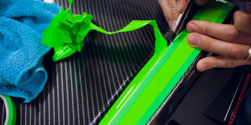 zielona folia na lakier samochodowy