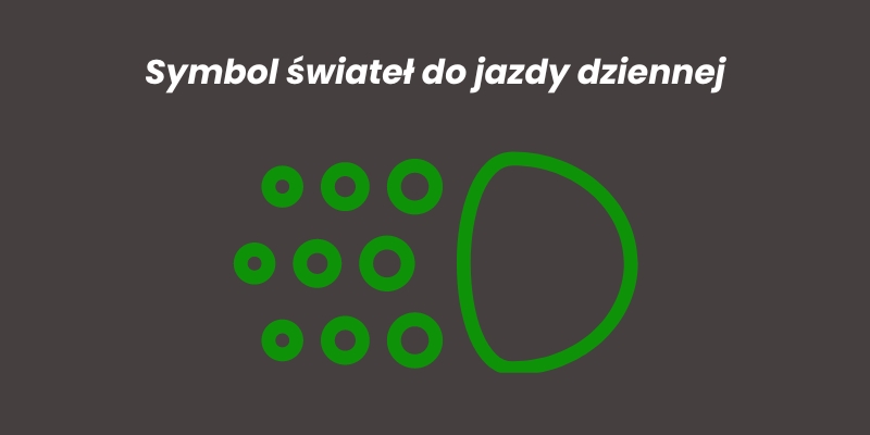 światła do jazdy dziennej - symbol