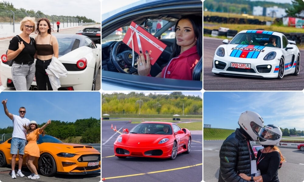 prezent dla kobiety - jazda sportowym autem w Devil-Cars