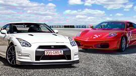 Ferrari F430 vs. Nissan GTR 