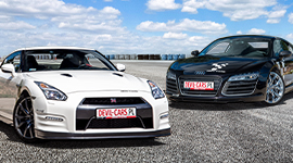 Nissan GTR vs. Audi R8 