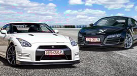 Nissan GTR vs. Audi R8 