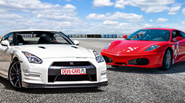 Ferrari F430 vs. Nissan GTR 