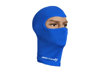 Niebieska kominiarka pod kask 