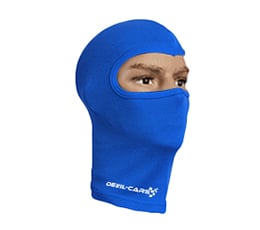 Niebieska kominiarka pod kask 