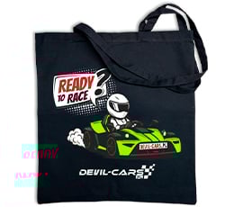 Czarna bawełniana torba 