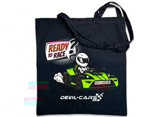 Czarna bawełniana torba 