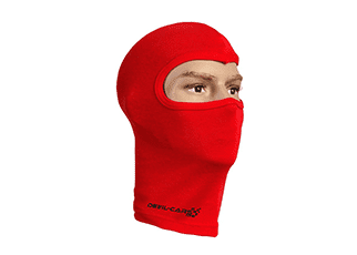 Czerwona kominiarka pod kask Czerwona kominiarka pod kask