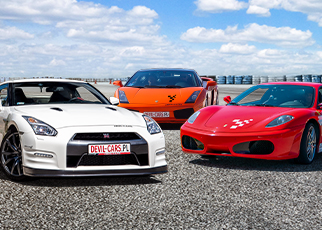 Lamborghini Gallardo vs. Ferrari F430 vs. Nissan GTR Lamborghini Gallardo vs. Ferrari F430 vs. Nissan GTR
